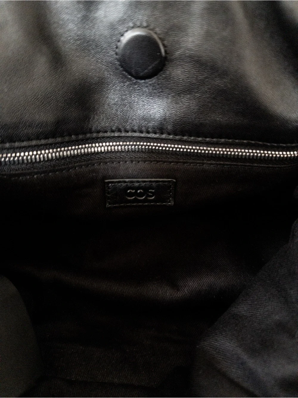 COS Black Drawstring Pouch Clutch